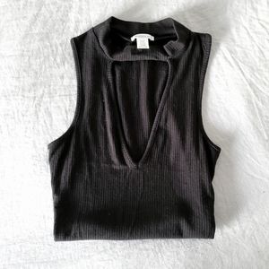 Black V-Neck Tank